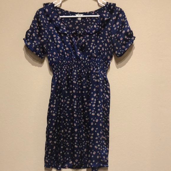Blue Floral Dress - Picture 2 of 4